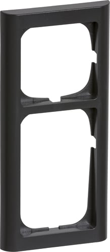 FUGA ramme Softline 63 2,5 modul koksgrå - 1