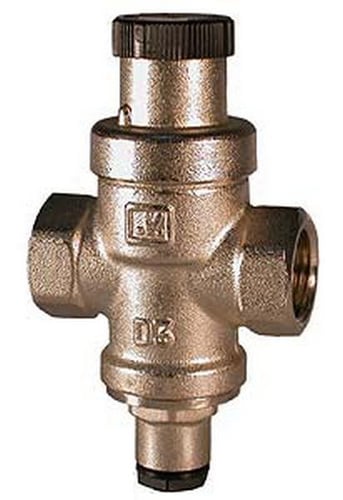 Reduktionsventil med manometerstuds 1-4 bar 3/4" - 1