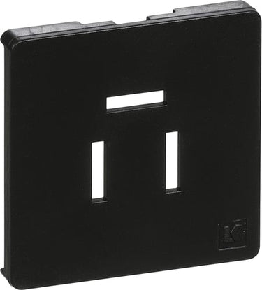 LK FUGA afdækning for Telefonudtag 3-pol 1 modul koksgrå - 1