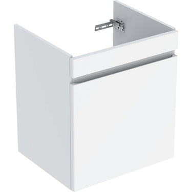 Geberit Renova Plan vaskeskab 605 x 536 x 446 mm 1 skuffe blankpoleret hvid højkomprimeret trelags-spånplade lakeret - 1