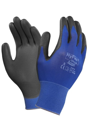 Hyflex Handske 11-618 PU Blå str 9 - 1