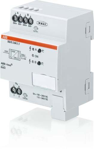ABB KNX DALI gateway Basic 2-kanal MDRC DG/S2.64.1.1 - 1