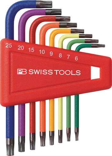 PB stiftnøglesæt Torx 6-25 RainBow - 1