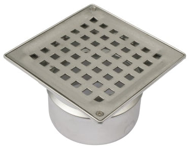 BLÜCHER boligafløb Square Ø110/145x145mm LL til beton - 1