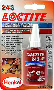 Skruesikring Loctite 243 middel styrke 24 ml - 1