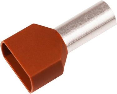 Isoleret TWIN-terminalrør A10-14ETT2 2x10mm² L14 Brun - 1