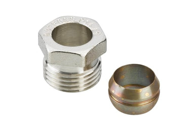Danfoss klemringsfitting 1/2X15 kobber/stål - 1