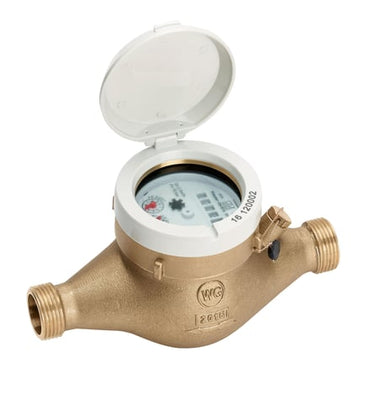 Vandmåler vådløb Q3=4 m³/h 1" x 190 mm - 1