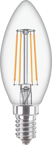 Philips CorePro LED Kerte 4,3W (40W) E14 827 B35 Klar Glas - 1