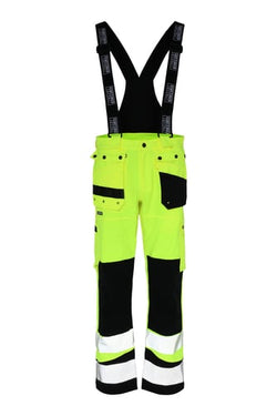 Lyngsøe Hi-Vis regnbuks 4 vejs stretch 4WS-5083 gul/sort str XL - 1