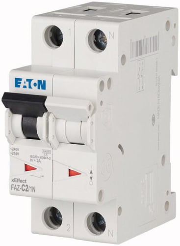 Automatsikring 2A 1P+N C FAZ-C2/1N - 1