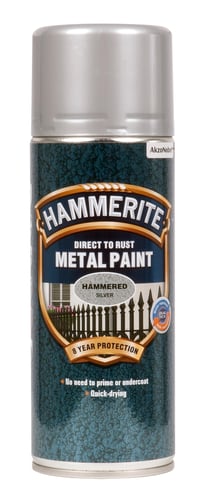Hammerite Hammer Effekt Sølv Spray 400ml - 1
