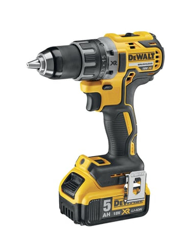 DeWalt 18V boremaskine kompakt DCD791P2-QW inkl 2x5,0AH lader og kuffert - 1