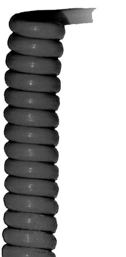 Spiralledning 2X0,75 pur sort 500MM - 1