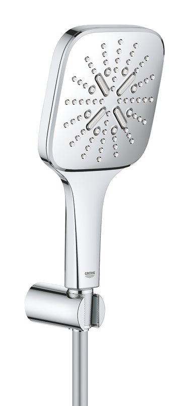 GROHE Rainshower SmartActive 130 Cube vægholdersæt 3-sprays krom - 1