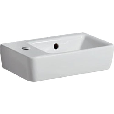 Geberit Renova Compact håndvask t/møble 400 x 250 x 150 mm hvid porcelæn KeraTect - 1