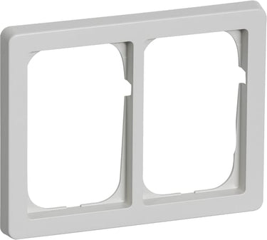 FUGA ramme Baseline 63 1,5 modul vandret dobbelt lysegrå - 1