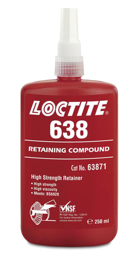 Lejesikring Loctite 638 250 ml - 1