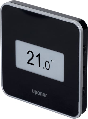 Uponor Smatrix Wave Style Digital termostat med RH sort trådløs T-169 - 1