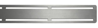 UNIDRAIN LINIE rist rustfrit stål 900mm t/afl.arm børstet - 1