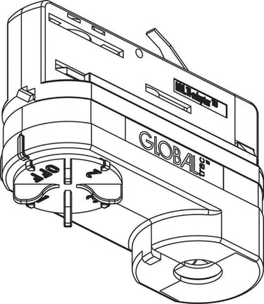 GLOBAL Adaptersæt XTSA68 Hvid - 1