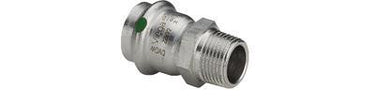 Sanpress Inox overgang 35 mm x 1" rustfrit stål - 1