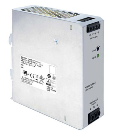 Strømforsyning for DIN-skinne 120W AC100V~240V48 V/2.5 A DRL-48V120W1AA - 1
