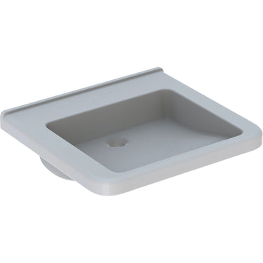 Geberit Renova Comfort Square håndvask 600 x 550 x 155 mm hvid porcelæn - 1