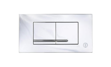Gustavsberg Triomont XT toptryk duo blankkrom plastik - 1