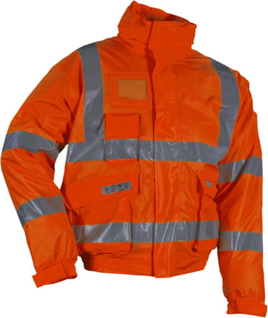 Regnjakke vinter flammehæmmende Hi-Viz kort orange str XL - 1