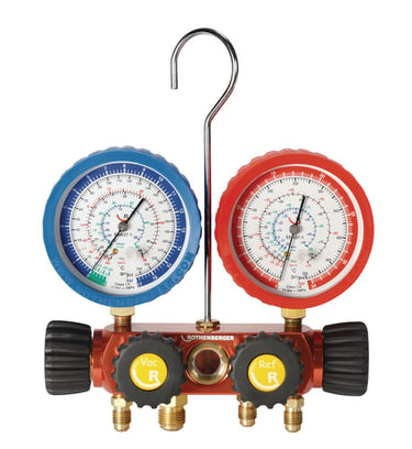 ROTHENBERGER analog manometer 4-vejs R410A-R32 - 1