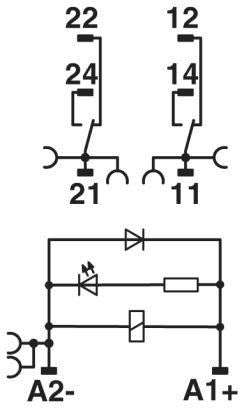 Relæmodul RIF-1-RPT-LDP-24DC/2x21 - 1