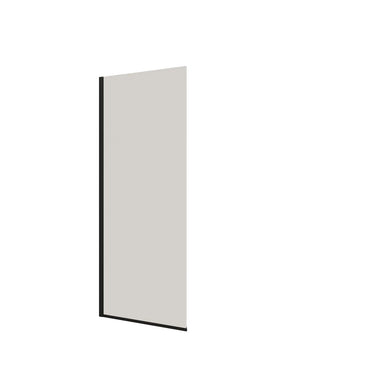 Dansani D101-03 fast væg 197,5 x 97-99 cm sort/klart glas - 1
