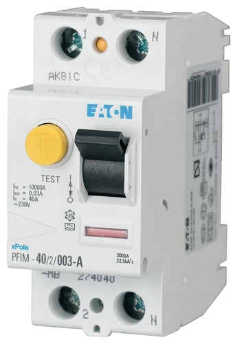 Fejlstrømsafbryder 25 A 2P 30 mA type A PFIM-25/2/003-A-MW - 1
