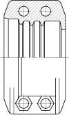 Pressematrice aluminium 50 x 8,0mm - 1