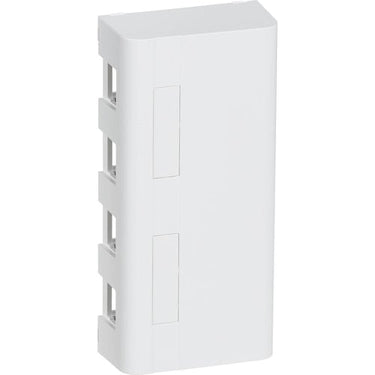 LK FUGA SOFTLINE montageboks for 4x Actassi RJ45 2,5 modul hvid - 1