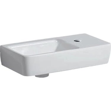 Geberit Renova Compact håndvask t/møbel 500 x 250 x 150 mm hvid porcelæn - 1