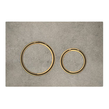 Geberit Sigma21 betjeningsplade messing/beton - 1
