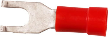 Isol. gaffelkabelsko A1543GB 0,5-1,5mm² M4 bøjet Rød - 1