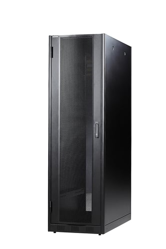 OPTIO serverrack 600x2000x1200 med perforeretdør i front og bag 42HE - 1