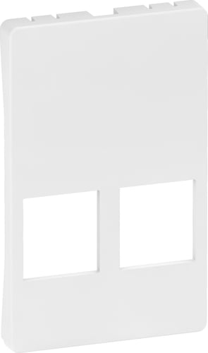 LK FUGA afdækning for Dataudtag for 2x Systimax RJ45 1,5 modul hvid - 1