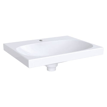 Geberit Acanto håndvask 600x200x482mm t/møbel/bolt hvid porcelæn - 1