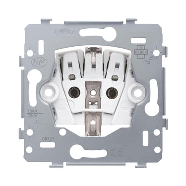 Stikkontakt med sidejording installationsdybde 28,5 mm 16 A/250 Vac plug-in-terminaler - 1