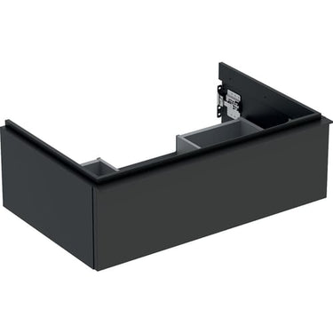 Geberit Icon vaskeskab 740 x 476 x 247 mm 1 skuffe Lava højkomprimeret trelags-spånplade mat lakeret - 1