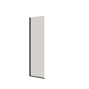 Dansani D71-03 fast væg 197,5 x 67-69 cm sort/klart glas - 1