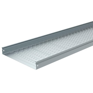 P31 MFS kabelbakke uperforeret 60x600 varmgalvaniseret 3 meter - 1