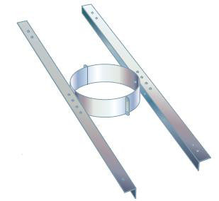 Metalbestos Multi50 tagstyr Ø230/130 med 1000 mm stænger - 1
