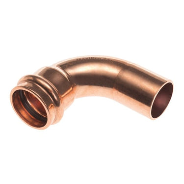 Conex Bänninger >B< MaxiPro 90° bøjning med nippelende 1/2" kobber - 1