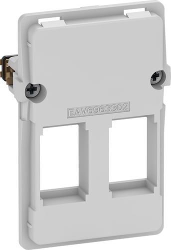 LK FUGA Dataudtag for 2x Keystone RJ45 (small) 1,5 modul indsats - 1