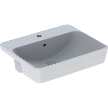Geberit Variform håndvask 550x450x185mm delv nedf hvid porcelæn - 1